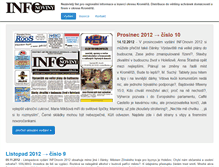 Tablet Screenshot of infonoviny.cz